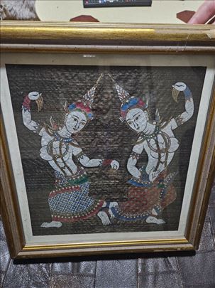 Svilena slika apsara