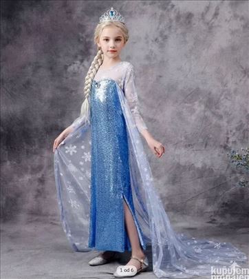 Elza Elsa Frozen kostim haljina model C plašt