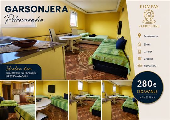 Iznajmljivanje stanova u Novom Sadu – garsonjera P