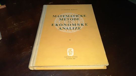 Matematičke metode za ekonomske analize