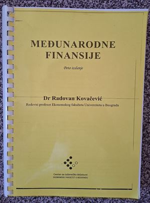 Međunarodne finansije (dr Radovan Kovačević)