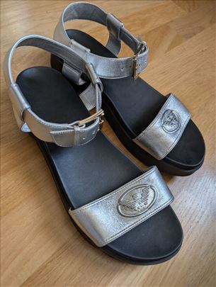 Ženske sandale Emporio Armani srebrne 41