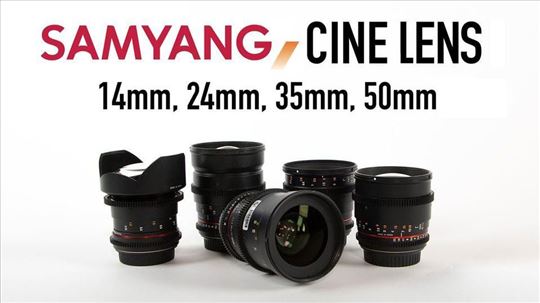 Samyang 14mm T3.1/ 24mm T1.5/ 35mm T1.5/ 50mm T1.5