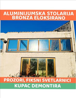Alu prozori bronza eloksirano