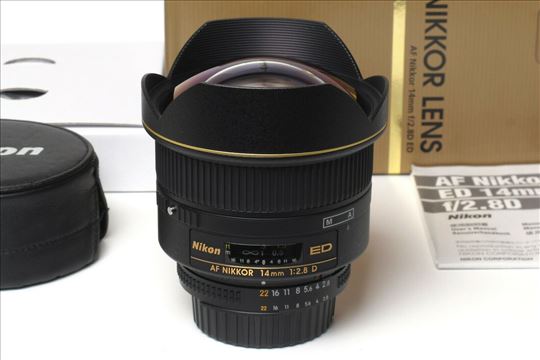 Nikon 14mm 2.8 D - NOVO