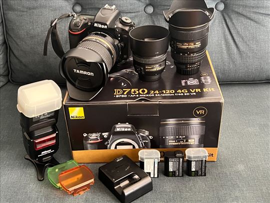 Nikon D750 komplet sa objektivima