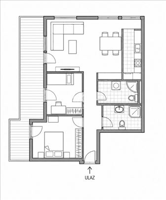Moderan Stan u Izgradnji – Ledine, 58m2 ID#25598