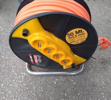 Produžni kabal na motalici 50m 3x2,5