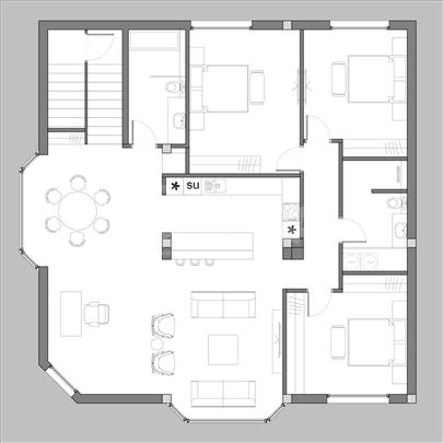 Na prodaju nov stan od 140m2 u centru Loznice