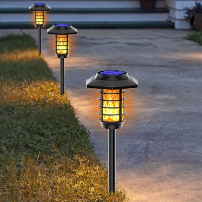 Solarna baštenska lampa imitacija plamena