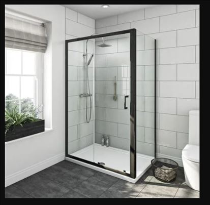 TUŠ KABINA 120X80X200 CRNI RAM