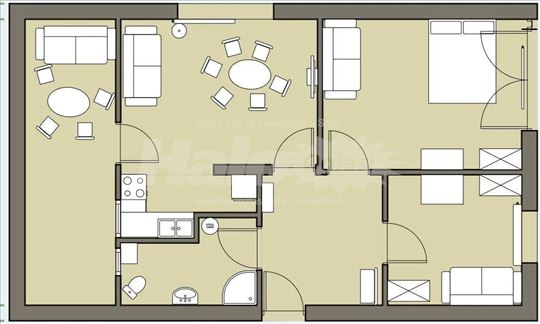 Dvosoban stan u centru Sokobanje 