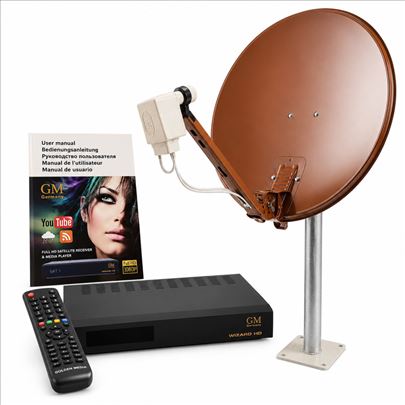 SAT antena komplet + receiver, uvoz CH
