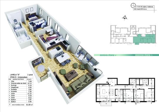 BANJICA | Premium novogradnja! Trosoban-81 m²