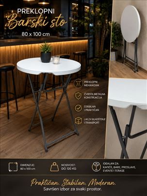 Barski stolovi 80x100