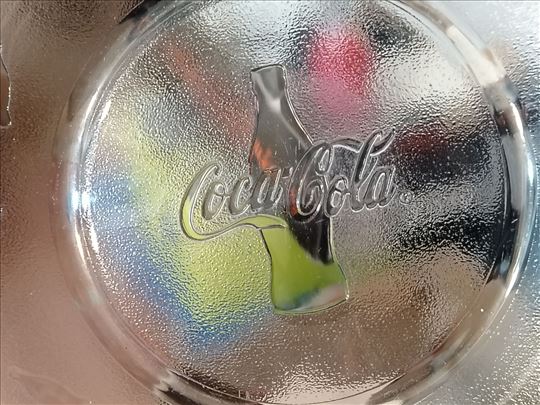 Kolekcionarski vintaz stakleni tanjir coca cola