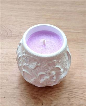 Ručno rađena mirisna sveća – Lavanda – kokos-soja