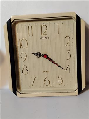 Vintage CITIZEN Quartz Zidni Sat – Retro / Art Dec