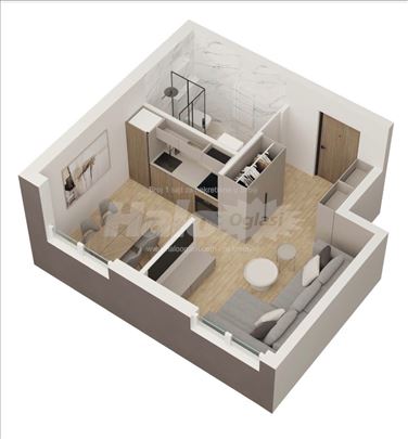 Bulevar JNA Jajinci 26m2 (direktno od investitora)