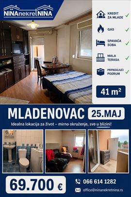 Uknjižen stan 41m2