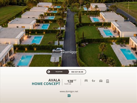 Avala | Kuće od 128m² sa bazenom | Zatvoren komple