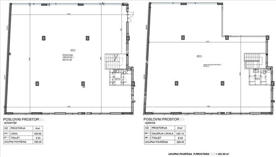 Lokal sa galerijom, mereno 491m2 ID#16062