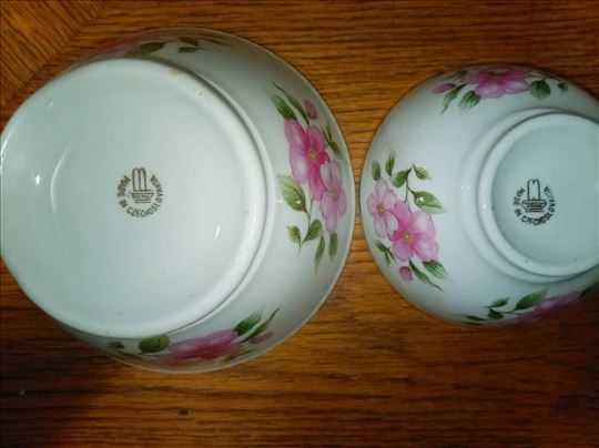 Vintage Bohemia češki porcelan - Komplet činija 