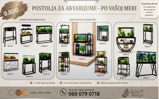AKVARIJUM postolje izrada PO MERI – komoda, stalak