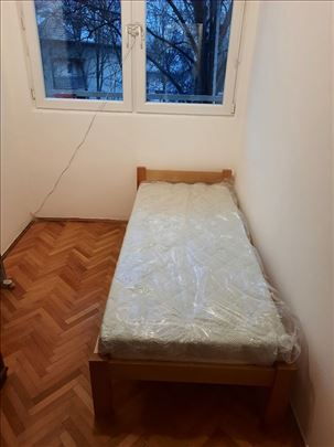 Drveni krevet samac + dušek