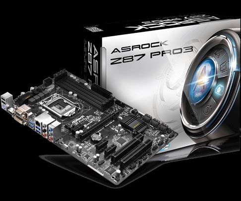 Matična Asrock Z87 PRO 3 + I5 4570 + 16GB + KULER
