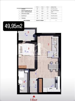 Novogradnja na Aerodromu – jednoiposoban stan 50 m
