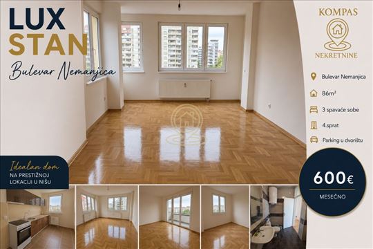 Izdaje se nov neuseljvan 3.5 stan na Bulevaru Nema