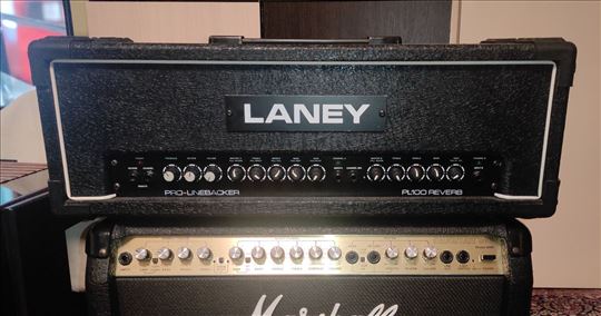 LANEY Pro-Linebacker PL100 Reverb Glava 100W