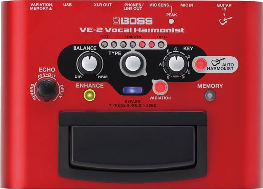 Boss VE-2 Vocal Harmonist - vokoder za gitariste