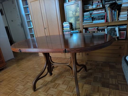 Elegantan stilski sto od punog drveta, ručni rad