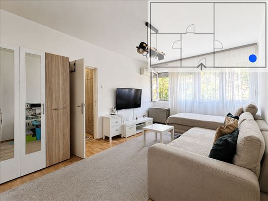 Namešten renoviran 1.0 stan Darvinova pošta