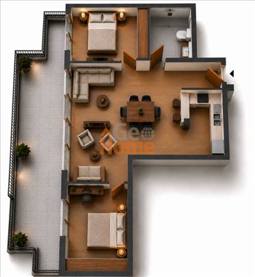 Novogradnja, trosoban stan, 90m2