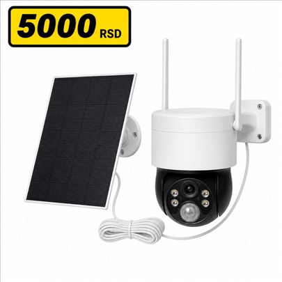 Solarna WiFi Kamera Spoljna PTZ IP Kamera na Bater