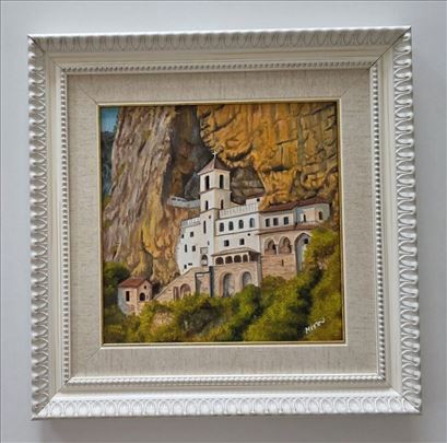 Ulje na platnu - Ostrog, prelepa slika!