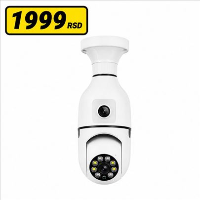 WiFi Kamera Sijalica E27 Dupla Kamera Video Nadzor