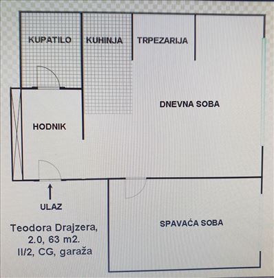 Dedinje, dvosoban stan sa parking mestom!