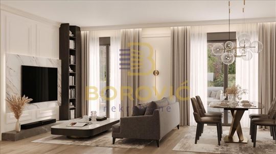 Dušanovac, 95.36m2, novo, lux, dvorište 120m2