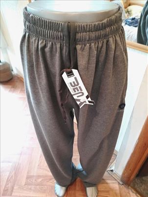 Kvalitetna muska trenerka donji deo Benx 5XL Siva