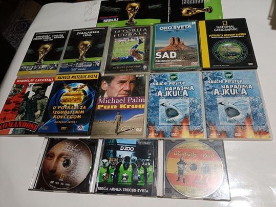Original dokumentarni dvd 102 komada plus 12