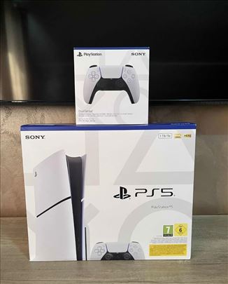 PS5 Slim + Sony DualSense kontroler NOVO