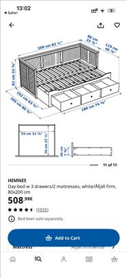 Ikea dnevni krevet na razvlacenje