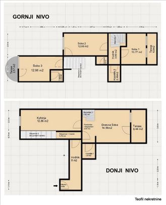 Stari Dorćol-Gundulićev Venac, 4.0 dupleks-109(3T)