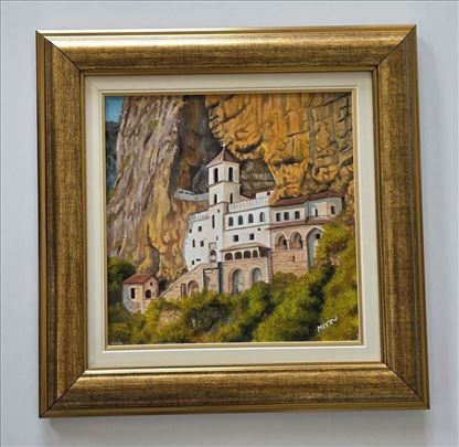 Ulje na platnu - Manastir Ostrog, prelepa slika!