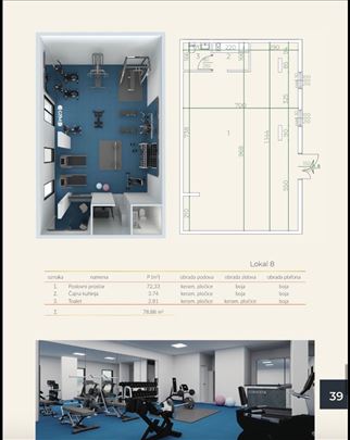 Radmilovac - Leštane | Lokal 79 m² | Terasa