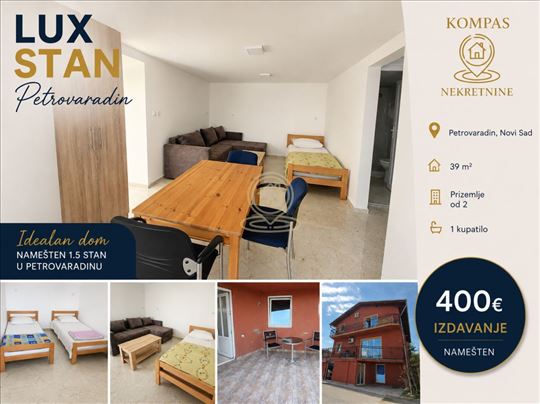 Petrovaradin, Novi Sad – 1.5-soban stan, 39 m², pr